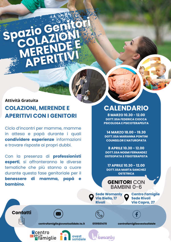 Spazio Genitori – Colazioni, Merende e Aperitivi con i genitori
